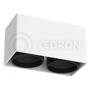 Накладной светильник под сменную лампу Ledron KEA 2 ED GU10 White-Black