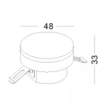 Светодиодный встраиваемый светильник Ledron LSL009A-White от ImperiumLoft