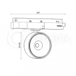 Светодиодный светильник LeDron MJ-1180 White для треков от ImperiumLoft