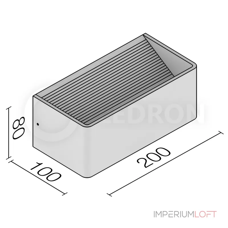 Светодиодное бра Ledron LD1200/6W White от ImperiumLoft