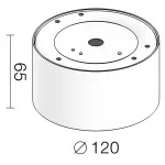 Накладной светодиодный светильник LeDron LXS0812-12W 3000K от ImperiumLoft