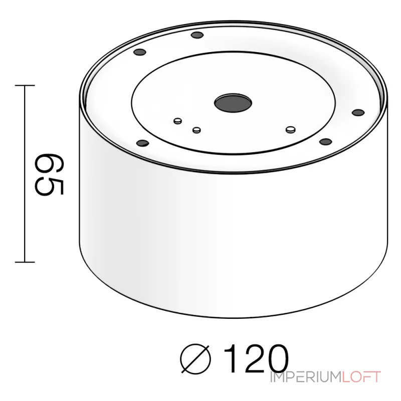 Накладной светодиодный светильник LeDron LXS0812-12W 3000K от ImperiumLoft