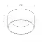 Накладной светодиодный светильник LeDron SUITABLE MINI TA-4500CR Black от ImperiumLoft