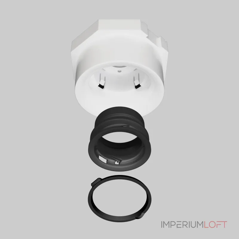 Рамка (светильник) скрытого монтажа лампочек и LED модулей MR16 в натяжной потолок Lightstar Anello 112007 от ImperiumLoft