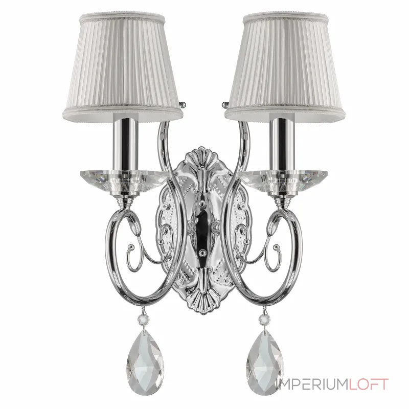 Бра Osgona Ricerco 693624 Цвет арматуры хром Цвет плафонов кремовый от ImperiumLoft