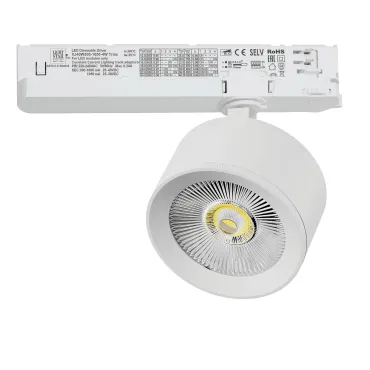 Трековый светильник с адаптером Lightstar Alta Pro A5546TRIAC Трековый светильник с адаптером Lightstar Alta Pro A5546TRIAC