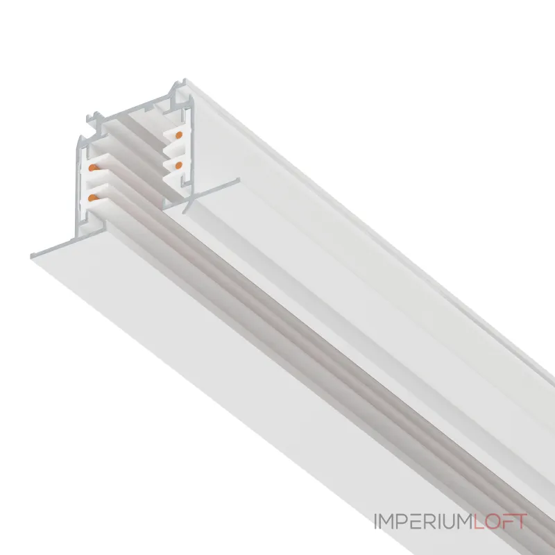 Трек четырехконтактный 3-фазный встраиваемый со стыковочными пазами (круглые медные жилы) 3м Lightstar Quattro 503035-R от ImperiumLoft