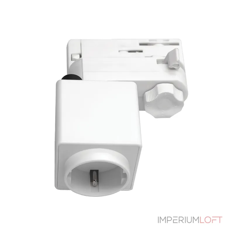 Адаптер для светильника с розеткой Shuko к треку 5030xx-R/5040xx-(F)/(R) Lightstar Quattro 594006-WSA от ImperiumLoft