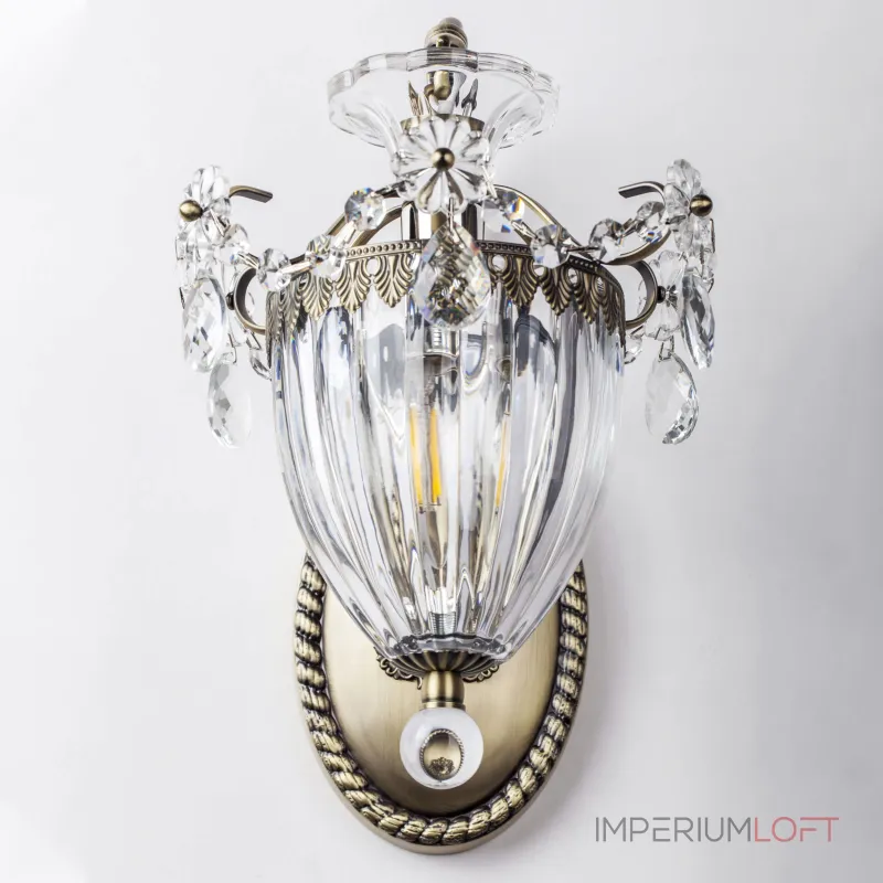 Бра Osgona Schon 790611 Цвет арматуры бронза Цвет плафонов прозрачный от ImperiumLoft Бра Osgona Schon 790611 Цвет арматуры бронза Цвет плафонов прозрачный от ImperiumLoft