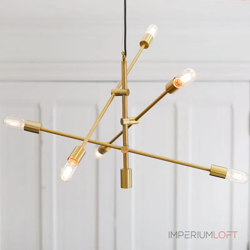 Люстра на штанге Mobile Chandelier - Large 6 бронза Люстра на штанге Mobile Chandelier - Large 6 бронза