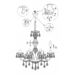 Подвесная люстра Cuimbra I 63113-6 Globo