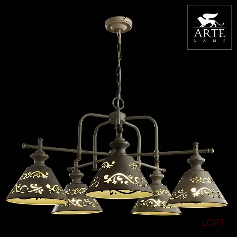 Подвесная люстра Arte Lamp Kensington A1511LM-5WG от ImperiumLoft Подвесная люстра Arte Lamp Kensington A1511LM-5WG от ImperiumLoft