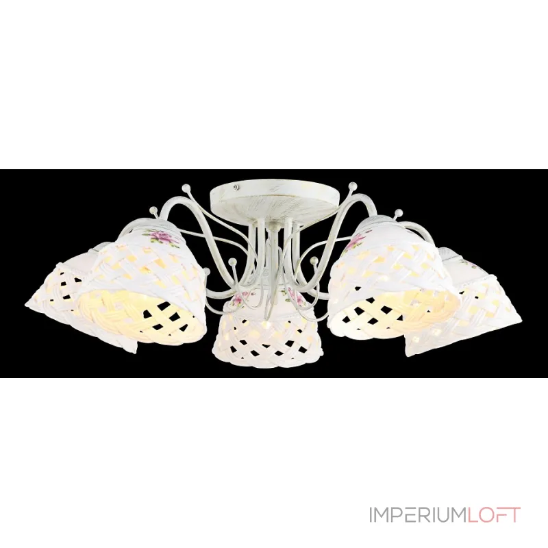 Потолочная люстра Arte Lamp Wicker A6616PL-5WG Потолочная люстра Arte Lamp Wicker A6616PL-5WG