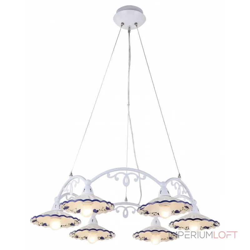 Подвесная люстра Arte Lamp Anna A6473LM-6WH от ImperiumLoft Подвесная люстра Arte Lamp Anna A6473LM-6WH от ImperiumLoft