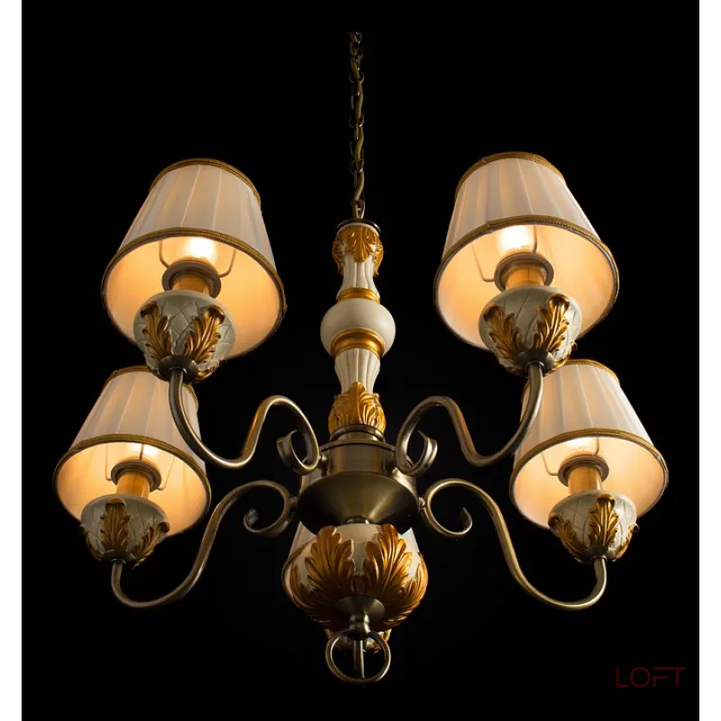 Подвесная люстра Arte Lamp Benessere A9570LM-5WG Подвесная люстра Arte Lamp Benessere A9570LM-5WG