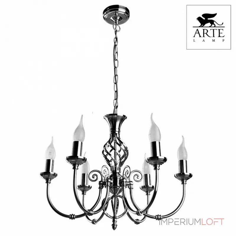 Подвесная люстра Arte Lamp Zanzibar A8392LM-6SS Подвесная люстра Arte Lamp Zanzibar A8392LM-6SS