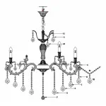 Подвесная люстра Lucia Tucci Barletta BARLETTA 122.10.5 antique от ImperiumLoft