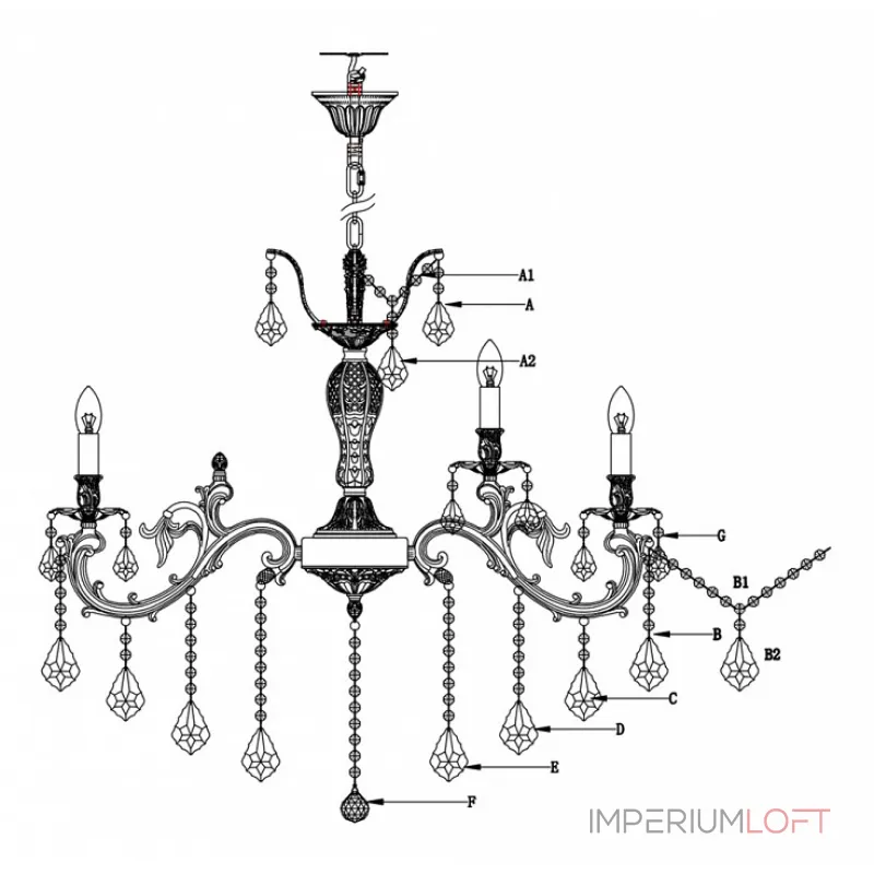 Подвесная люстра Lucia Tucci Barletta BARLETTA 122.10.5 coffe gold от ImperiumLoft Подвесная люстра Lucia Tucci Barletta BARLETTA 122.10.5 coffe gold от ImperiumLoft