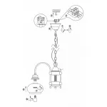 Подвесная люстра Globo Nostalgika 6900-3 от ImperiumLoft