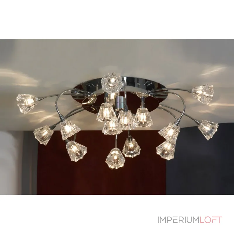 Потолочная люстра Lussole Caserta LSC-3003-15 Потолочная люстра Lussole Caserta LSC-3003-15