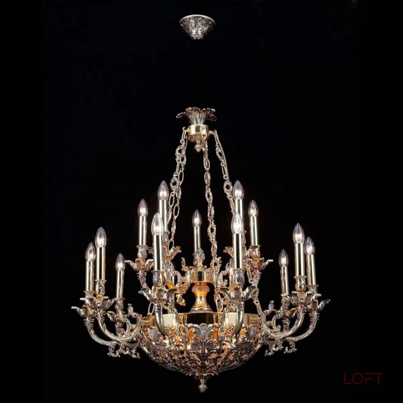 Подвесная люстра Lucia Tucci Firrnze FIRENZE 1781.15.3 antique gold от ImperiumLoft