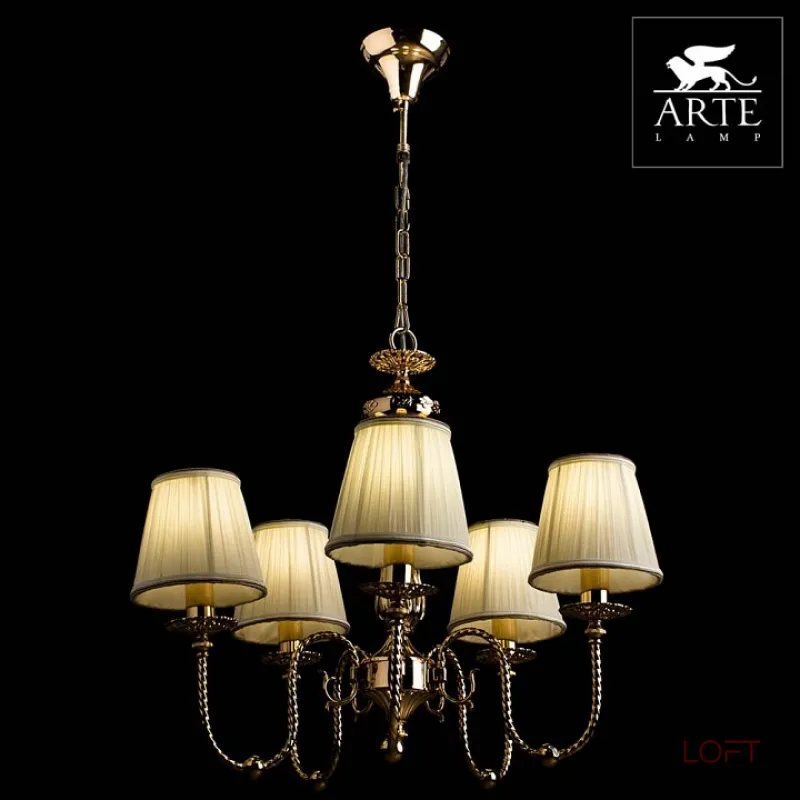 Подвесная люстра Arte Lamp Orafo A2044LM-5GO Подвесная люстра Arte Lamp Orafo A2044LM-5GO