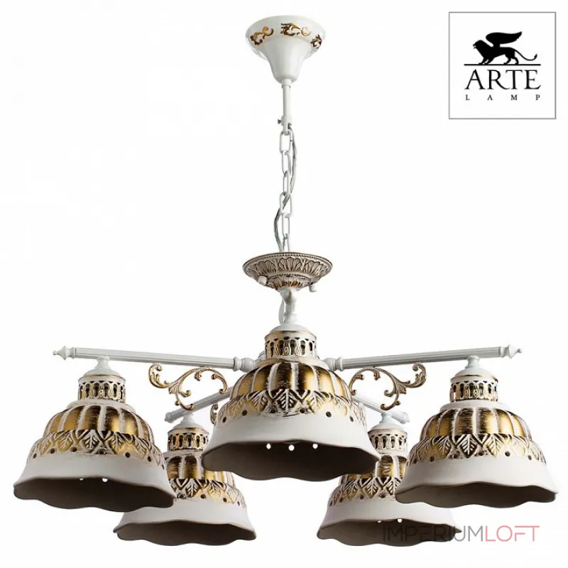 Подвесная люстра Arte Lamp Chiesa A2814LM-5WG