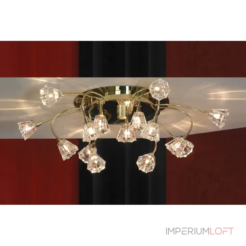 Потолочная люстра Lussole Caserta LSC-3013-15 Потолочная люстра Lussole Caserta LSC-3013-15