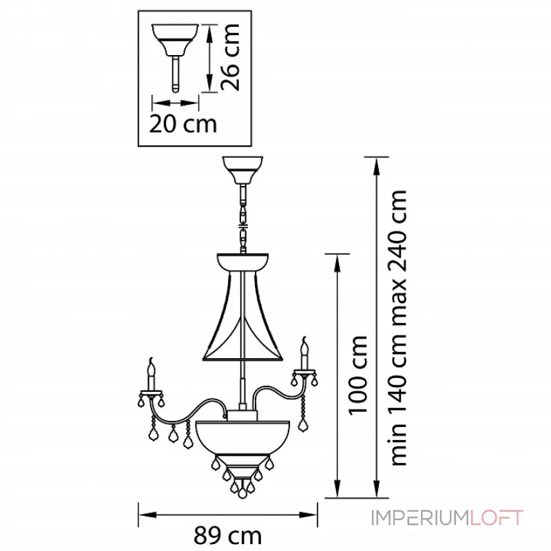 Подвесная люстра Lightstar Classic 700294