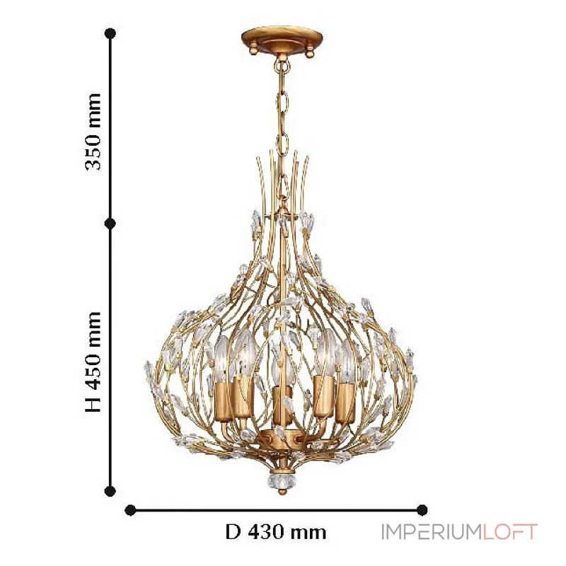 Подвесная люстра Favourite Batun 2020-5P от ImperiumLoft