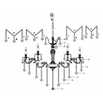 Подвесная люстра Lucia Tucci Barletta BARLETTA 122.12.6 cream white от ImperiumLoft