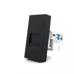 Розетка сетевая RJ-45 черная от ImperiumLoft