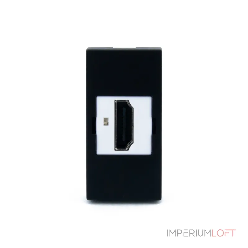 Розетка HDMI черная от ImperiumLoft Розетка HDMI черная от ImperiumLoft