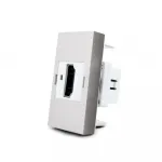 Серебряная HDMI розетка от ImperiumLoft