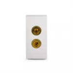 Серебряная аудио розетка Banana от ImperiumLoft