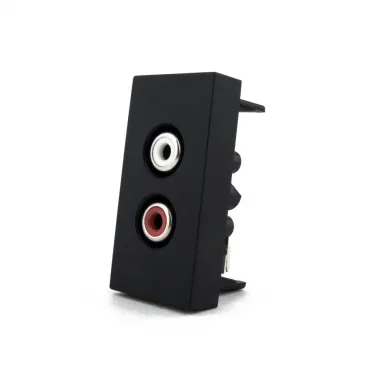 Аудио розетка RCA черная Аудио розетка RCA черная