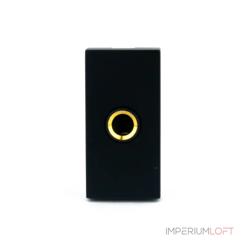Розетка jack 6.3 мм черная от ImperiumLoft Розетка jack 6.3 мм черная от ImperiumLoft