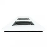 Белая рамка для двухклавишного сенсорного выключателя с двумя розетками от ImperiumLoft