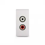 Серебряная аудио розетка RCA от ImperiumLoft