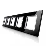 Пятерная рамка розеток чёрная от ImperiumLoft