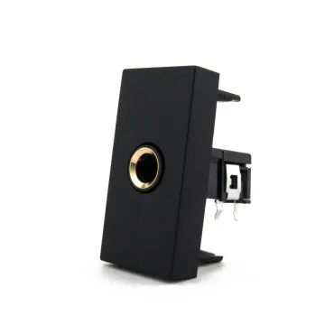 Розетка jack 6.3 мм черная Розетка jack 6.3 мм черная