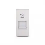 Розетка телефонная RJ-11 серебряная от ImperiumLoft