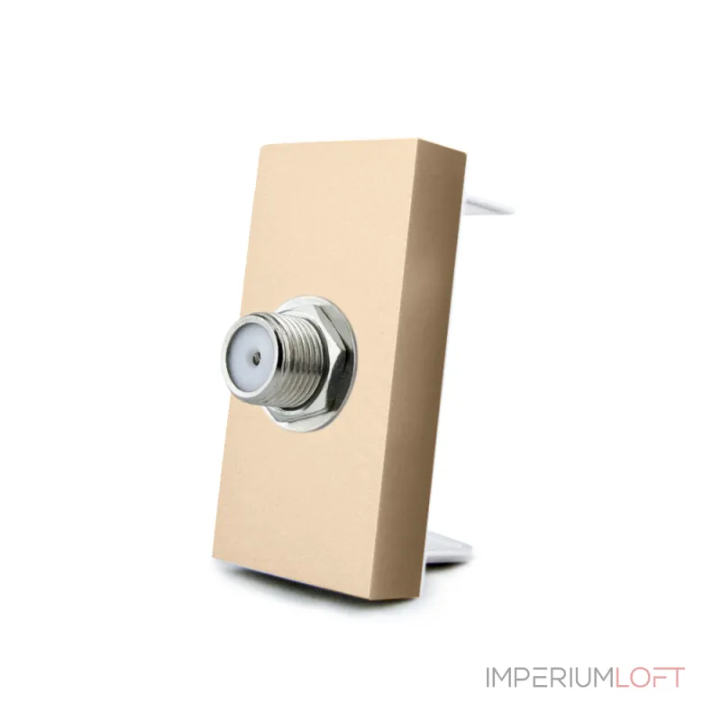 Золотая телевизионная розетка SAT от ImperiumLoft Золотая телевизионная розетка SAT от ImperiumLoft