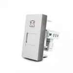 Розетка телефонная RJ-11 серебряная от ImperiumLoft