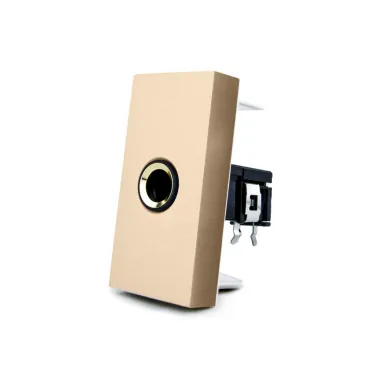 Золотая розетка jack 6.3 мм Золотая розетка jack 6.3 мм