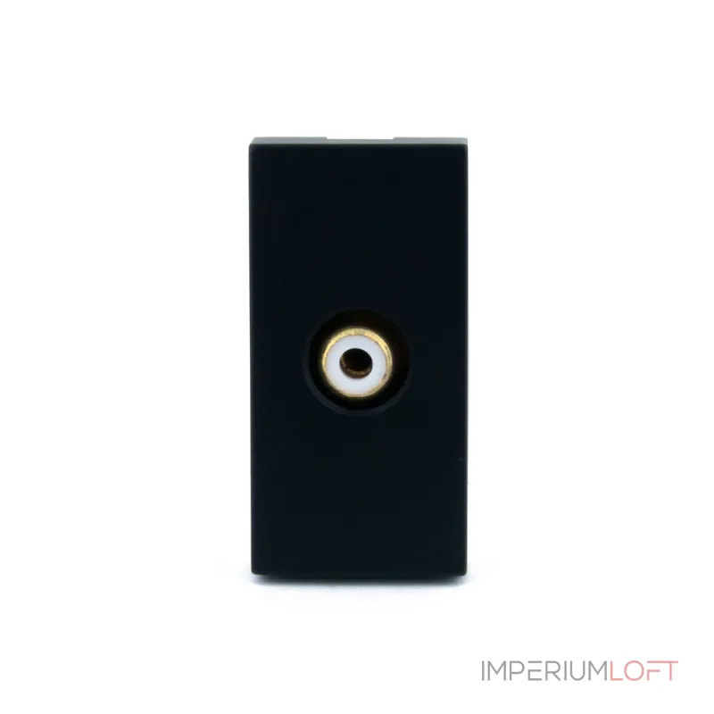 Видео розетка RCA черная от ImperiumLoft