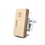 Розетка телефонная RJ-11 золотая от ImperiumLoft