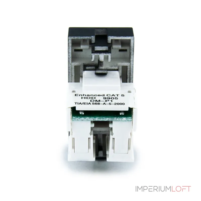 Розетка сетевая RJ-45 черная от ImperiumLoft Розетка сетевая RJ-45 черная от ImperiumLoft
