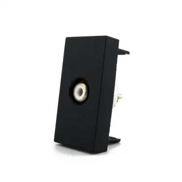 Видео розетка RCA черная Видео розетка RCA черная