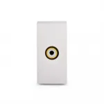 Серебряная видео розетка RCA от ImperiumLoft